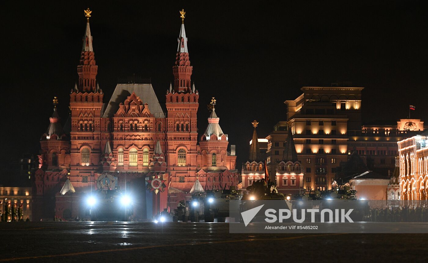 Victory Day parade rehearsal on Red Square