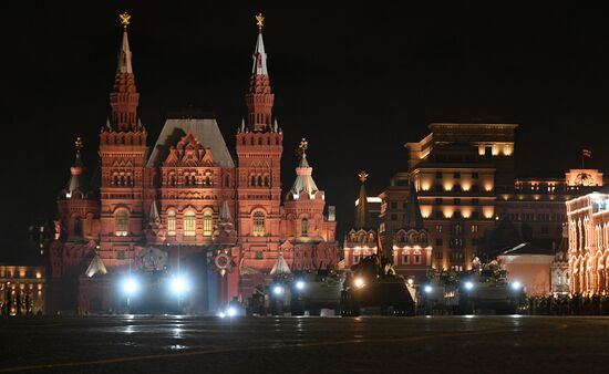 Victory Day parade rehearsal on Red Square