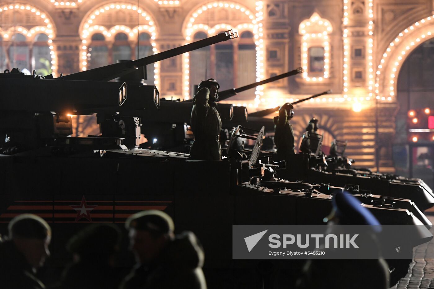 Victory Day parade rehearsal on Red Square