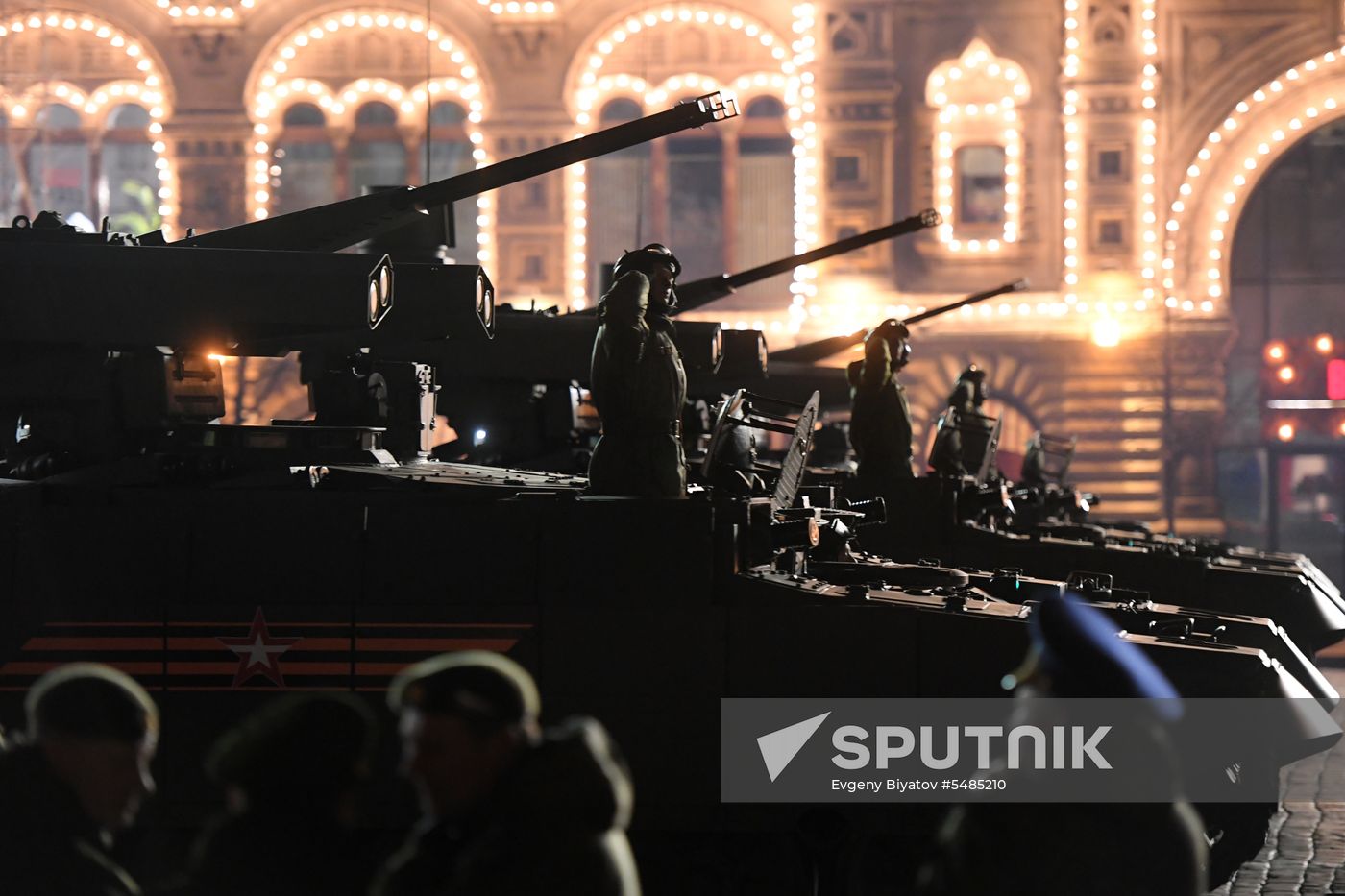 Victory Day parade rehearsal on Red Square