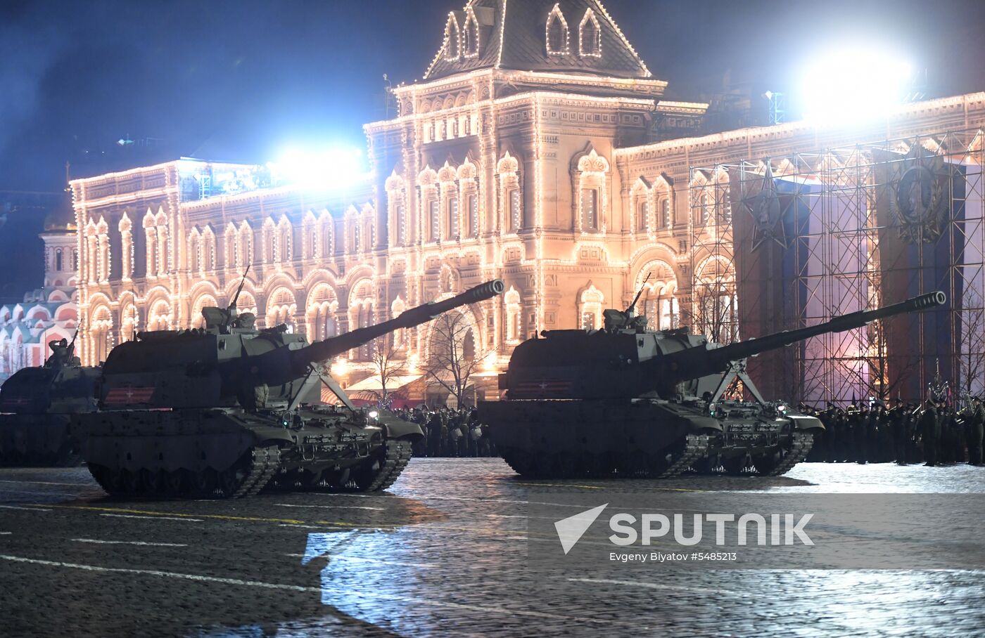Victory Day parade rehearsal on Red Square