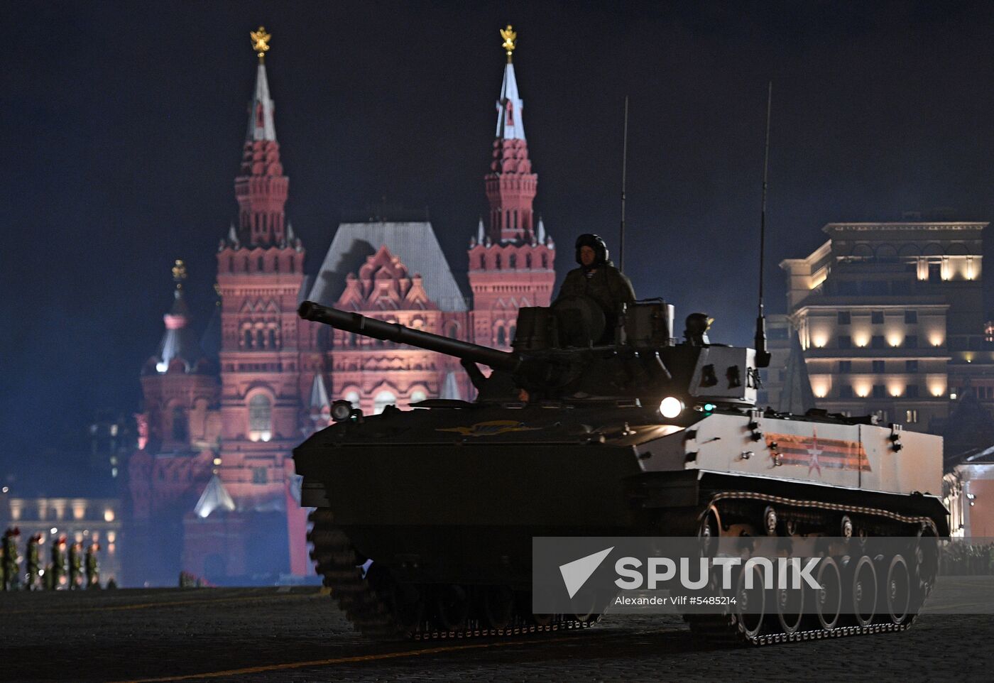 Victory Day parade rehearsal on Red Square
