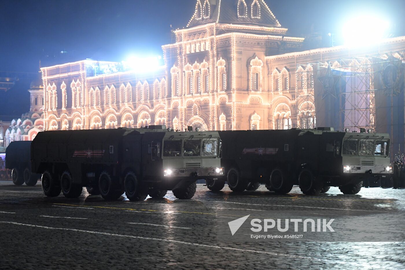 Victory Day parade rehearsal on Red Square