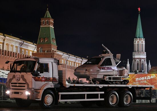 Victory Day parade rehearsal on Red Square