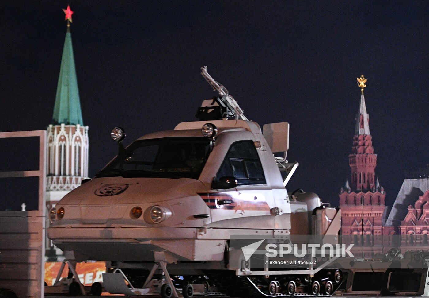 Victory Day parade rehearsal on Red Square