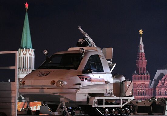 Victory Day parade rehearsal on Red Square