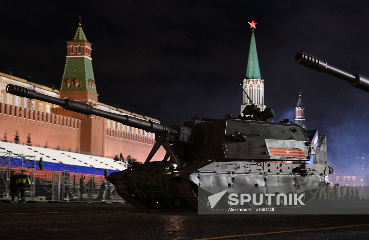 Victory Day parade rehearsal on Red Square
