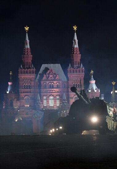 Victory Day parade rehearsal on Red Square