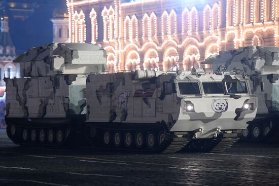 Victory Day parade rehearsal on Red Square