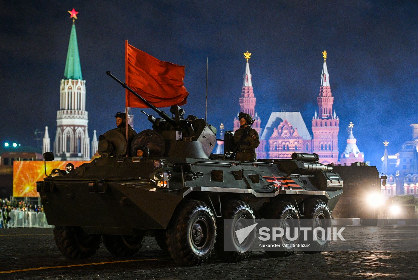 Victory Day parade rehearsal on Red Square
