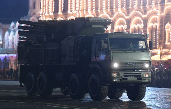Victory Day parade rehearsal on Red Square