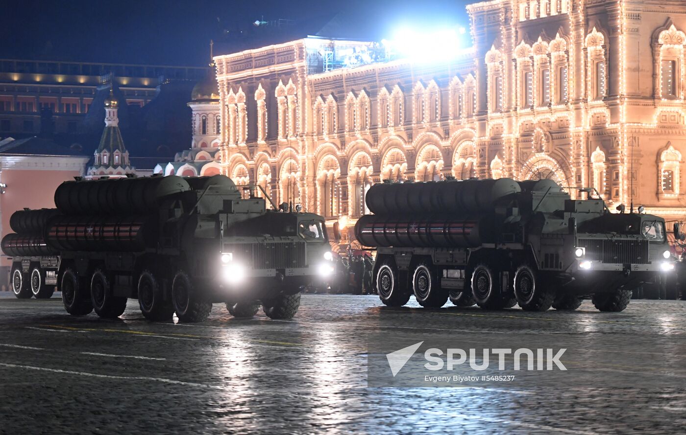Victory Day parade rehearsal on Red Square