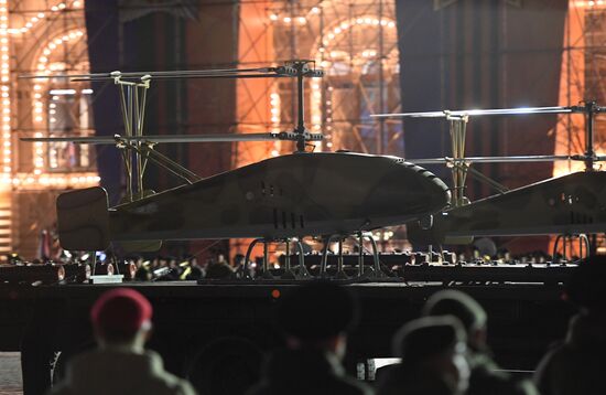 Victory Day parade rehearsal on Red Square