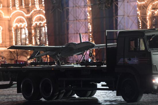 Victory Day parade rehearsal on Red Square