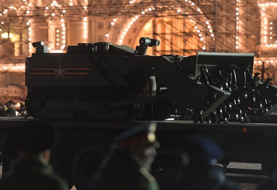 Victory Day parade rehearsal on Red Square