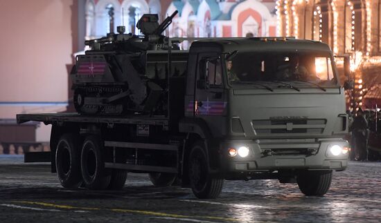 Victory Day parade rehearsal on Red Square