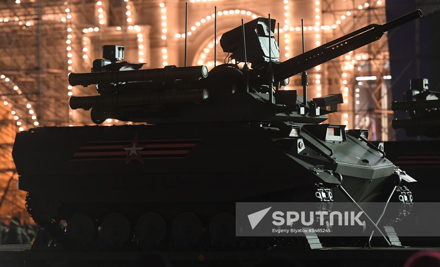 Victory Day parade rehearsal on Red Square