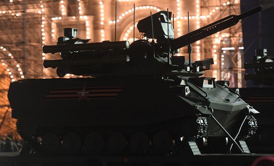 Victory Day parade rehearsal on Red Square