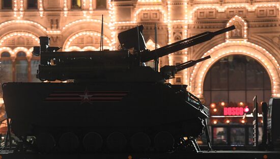 Victory Day parade rehearsal on Red Square