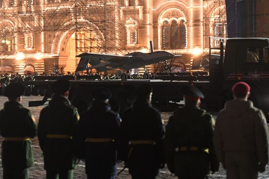 Victory Day parade rehearsal on Red Square