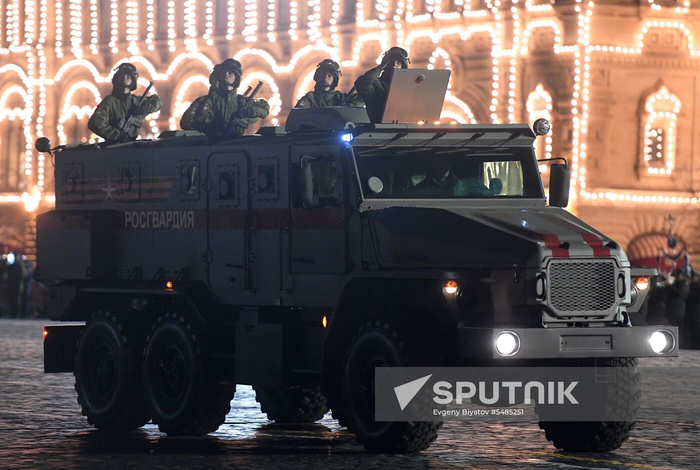 Victory Day parade rehearsal on Red Square