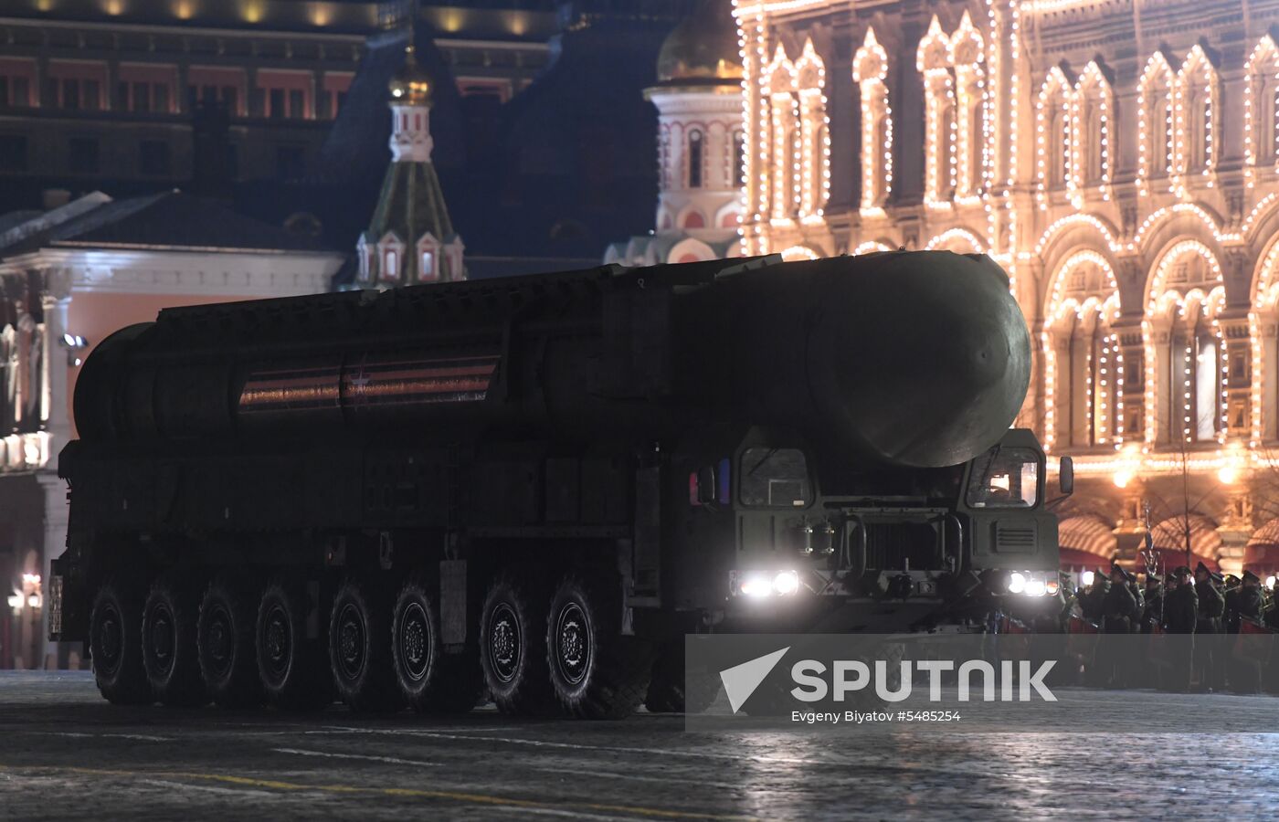 Victory Day parade rehearsal on Red Square