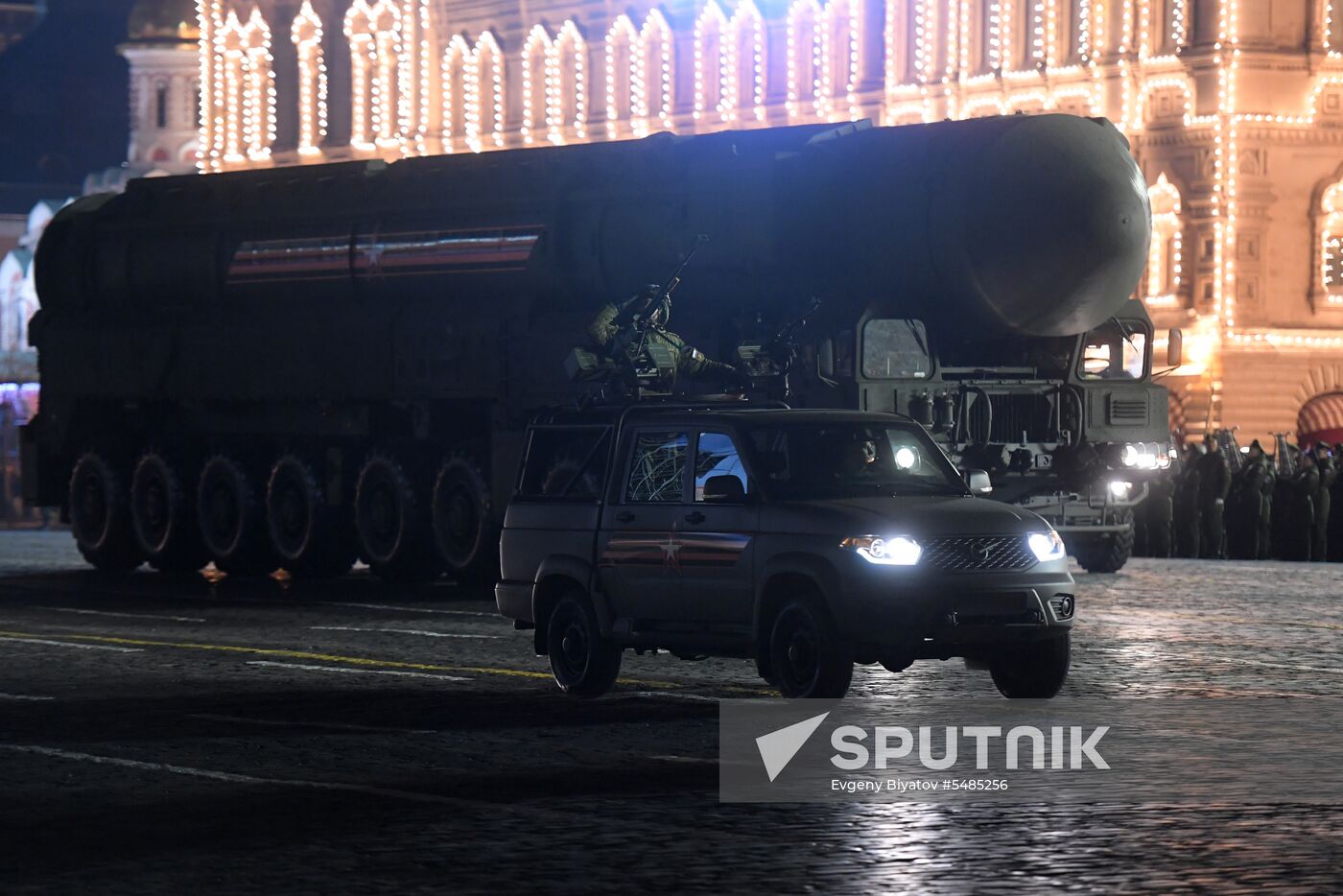 Victory Day parade rehearsal on Red Square