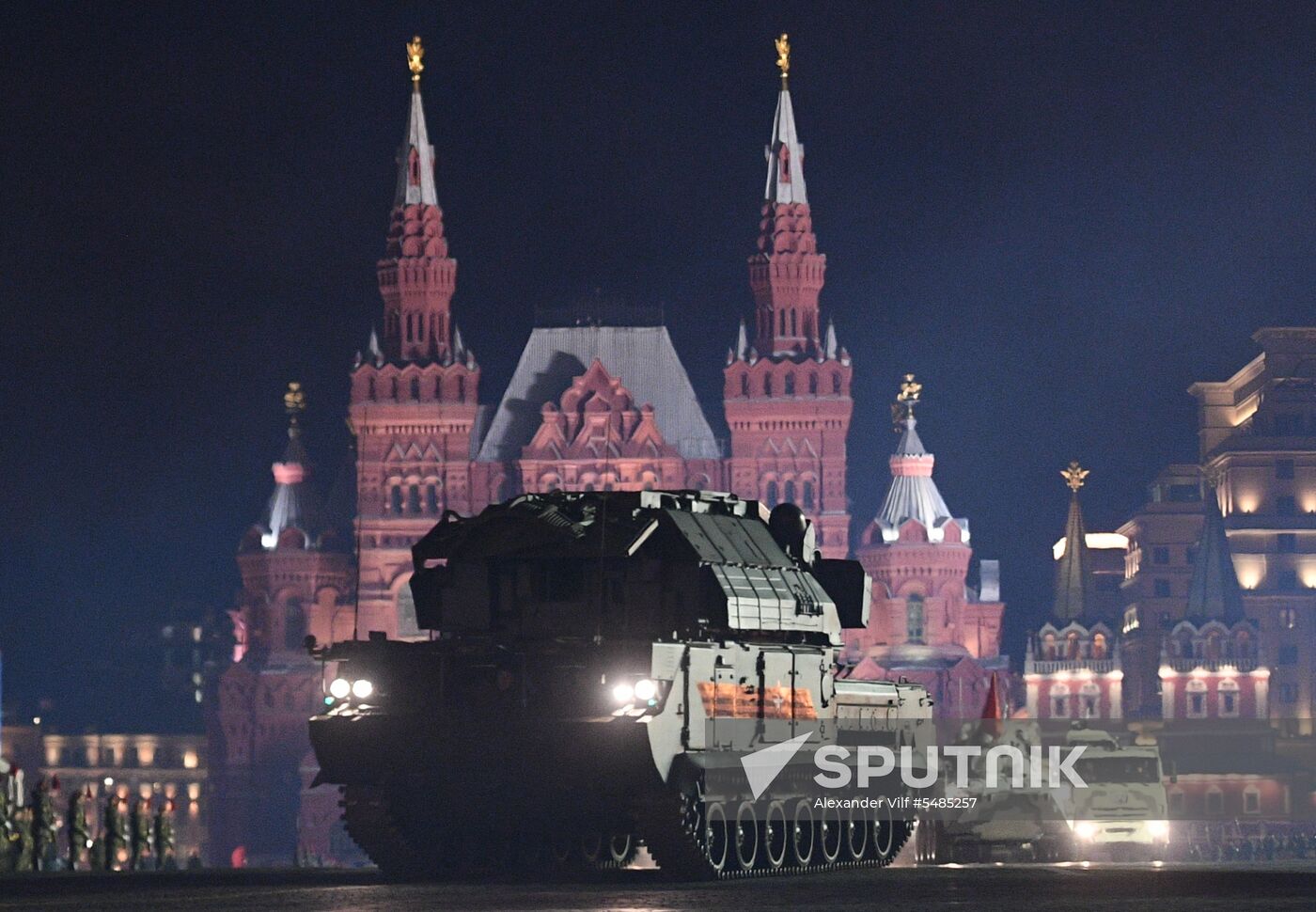 Victory Day parade rehearsal on Red Square