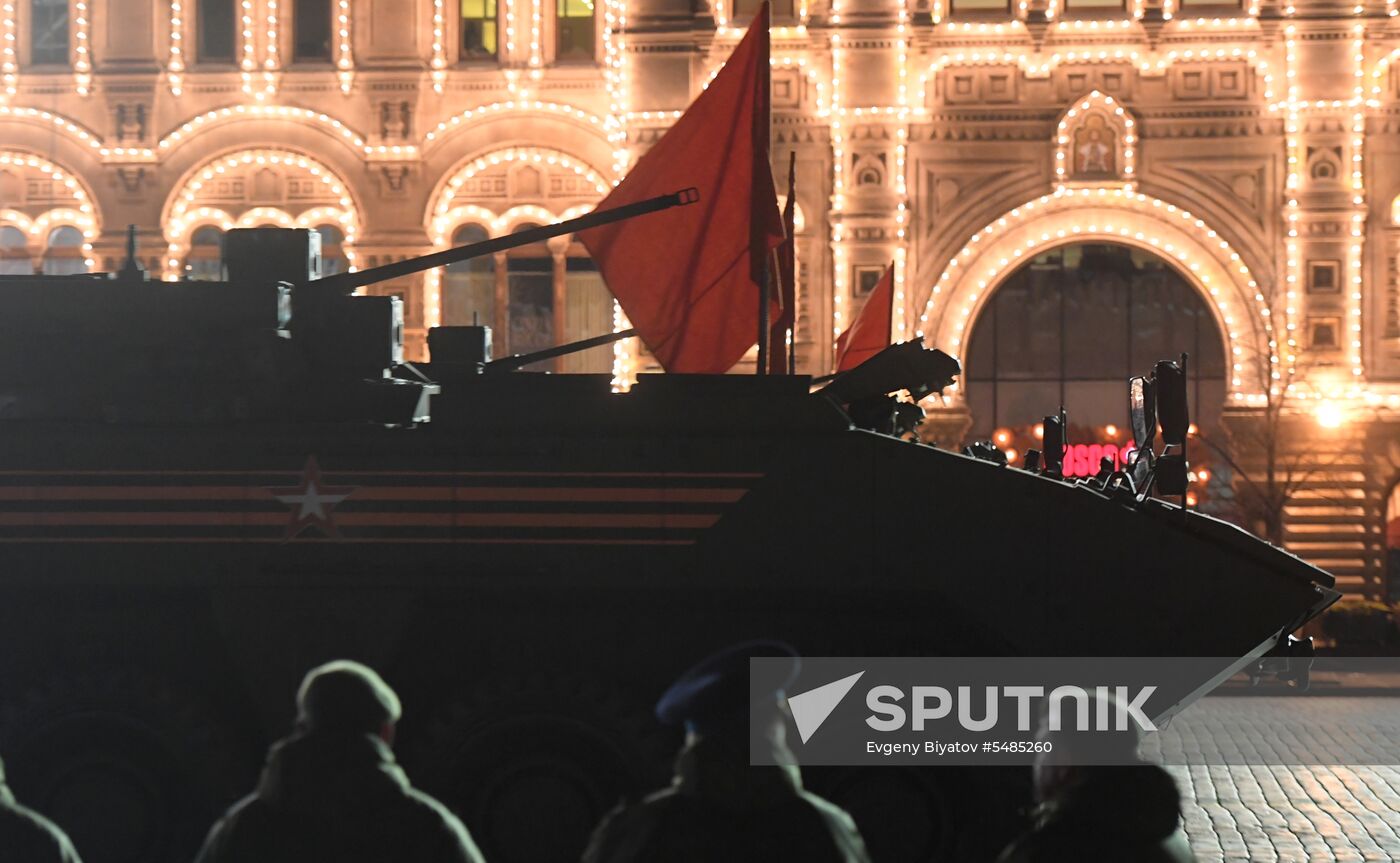 Victory Day parade rehearsal on Red Square