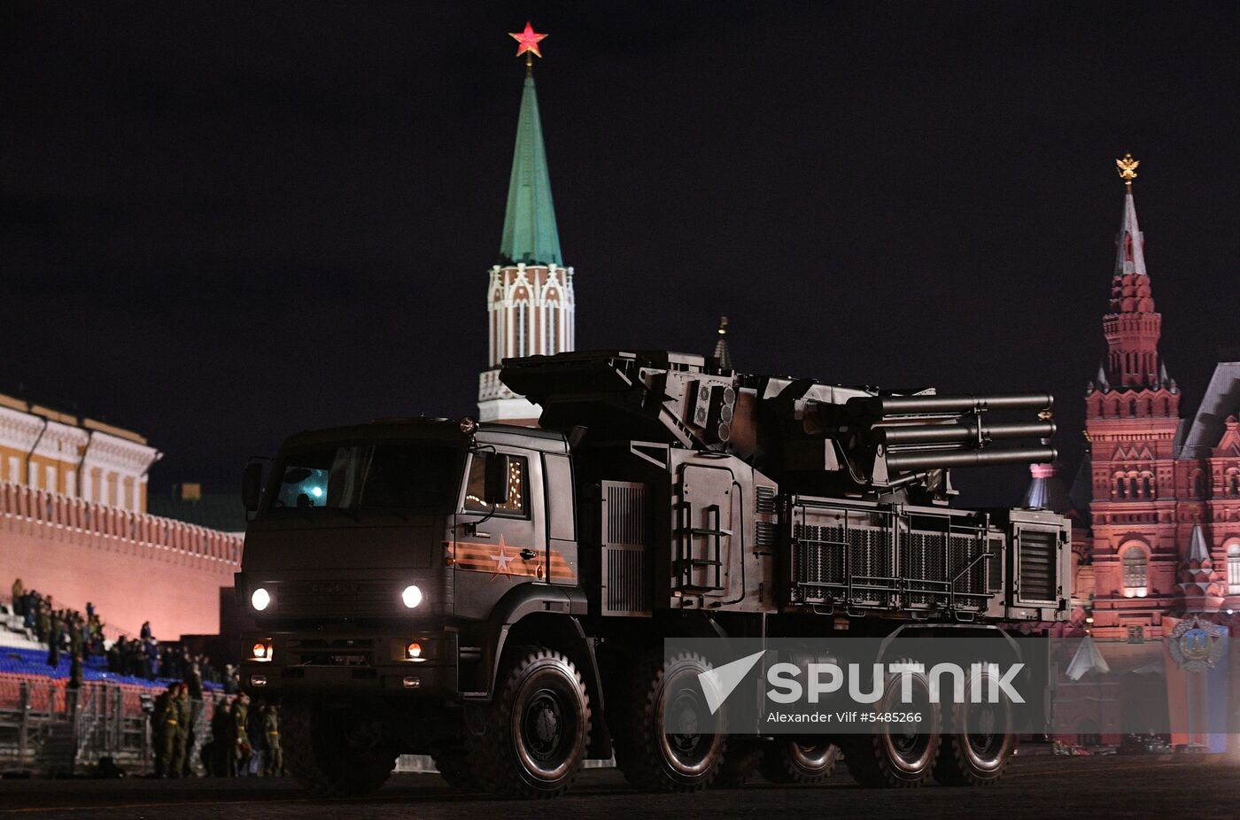 Victory Day parade rehearsal on Red Square