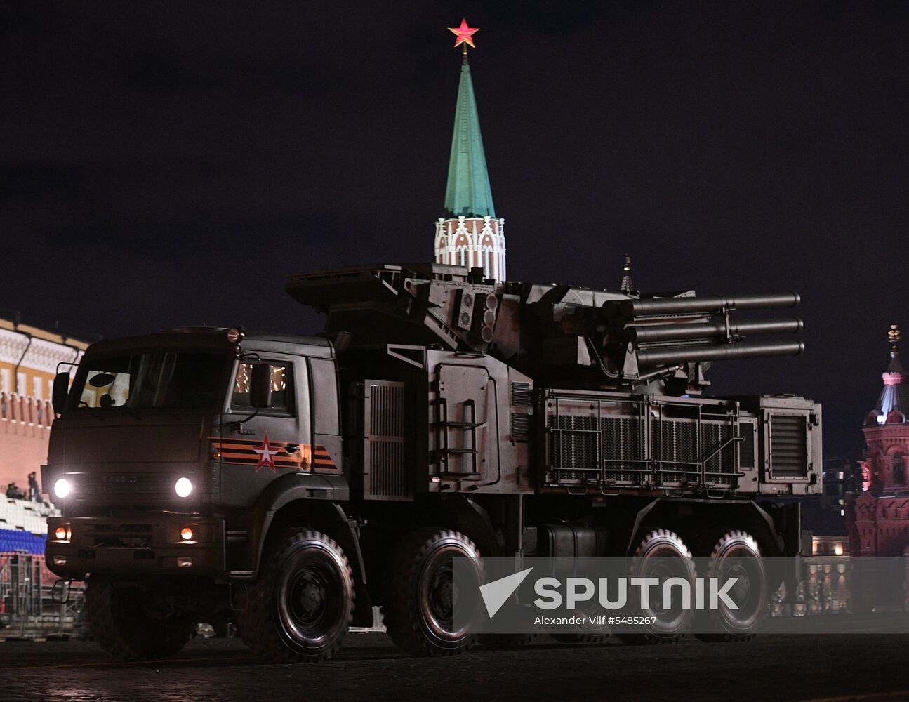 Victory Day parade rehearsal on Red Square