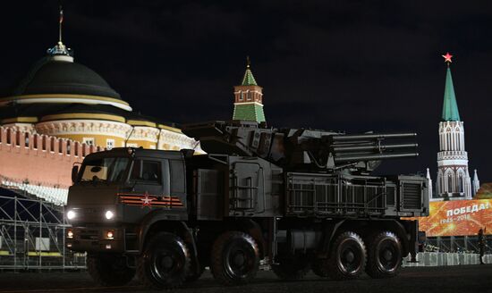 Victory Day parade rehearsal on Red Square