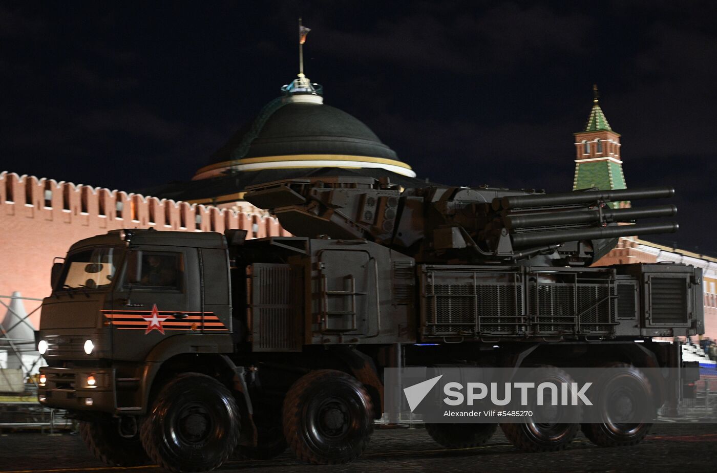 Victory Day parade rehearsal on Red Square
