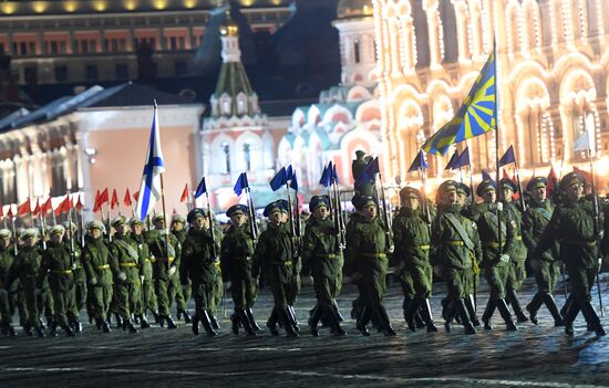 Victory Day parade rehearsal on Red Square