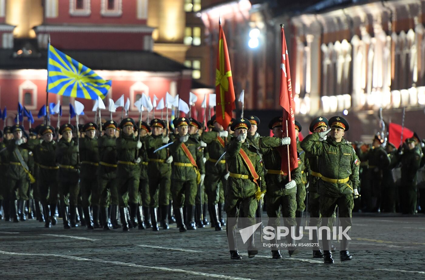 Victory Day parade rehearsal on Red Square