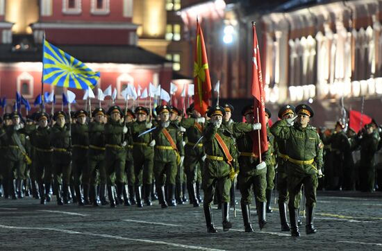 Victory Day parade rehearsal on Red Square