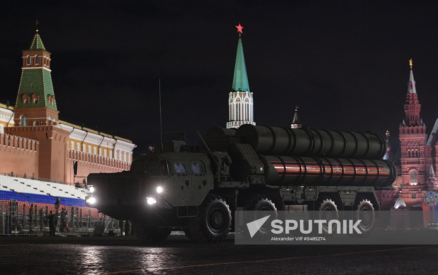 Victory Day parade rehearsal on Red Square