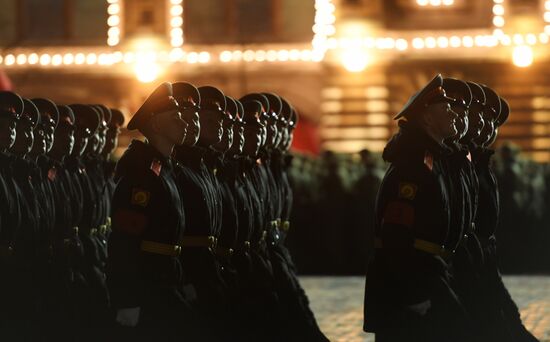 Victory Day parade rehearsal on Red Square