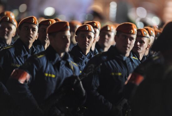 Victory Day parade rehearsal on Red Square