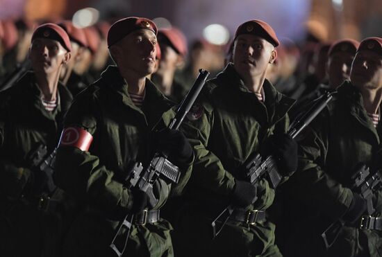 Victory Day parade rehearsal on Red Square