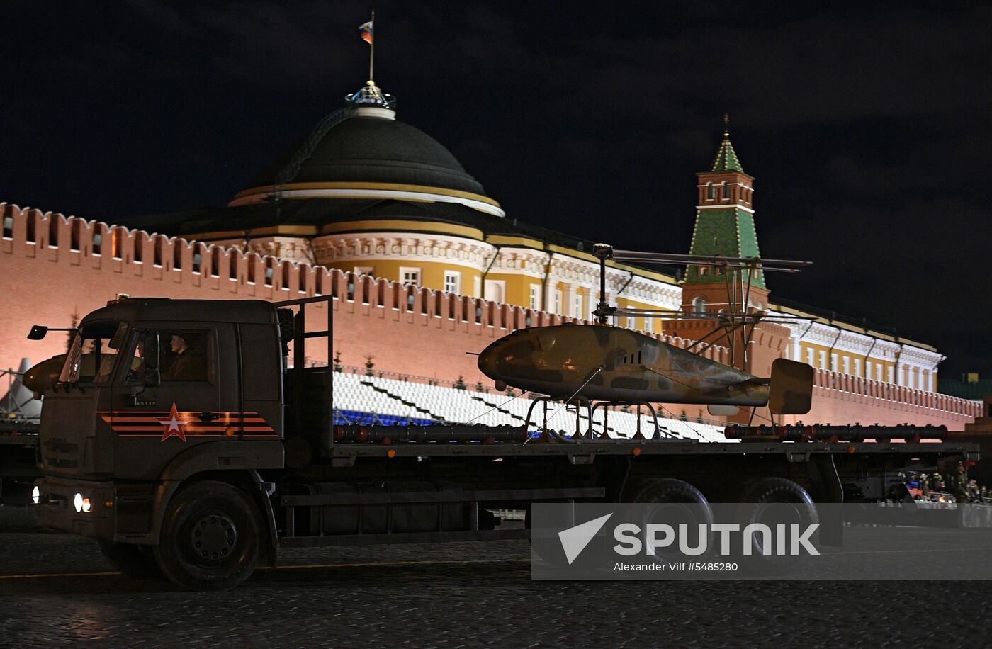 Victory Day parade rehearsal on Red Square