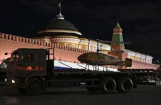 Victory Day parade rehearsal on Red Square