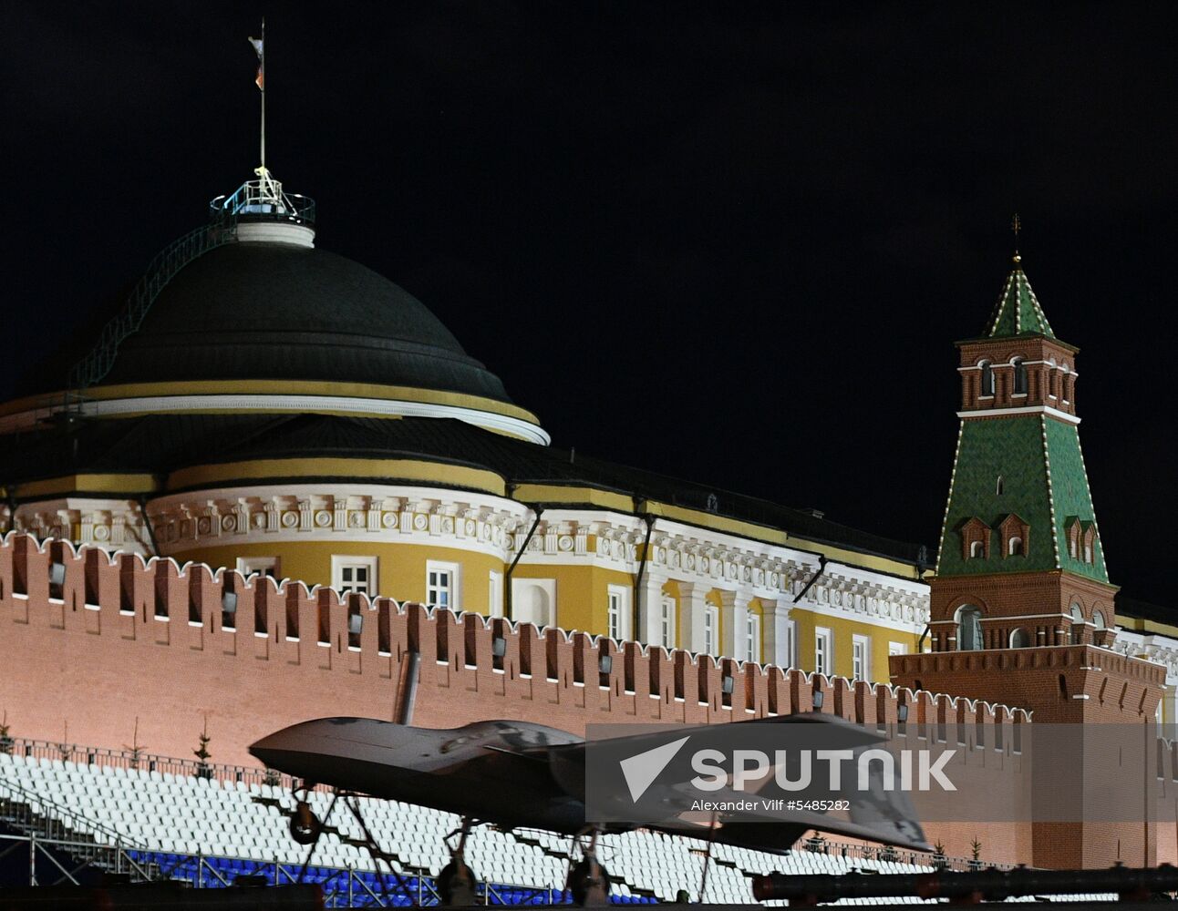 Victory Day parade rehearsal on Red Square