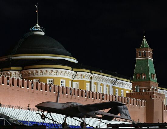 Victory Day parade rehearsal on Red Square