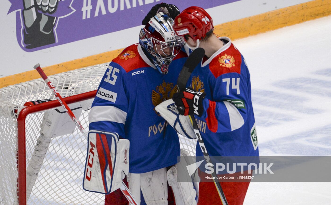 Hockey. Alrosa Cup. Russia vs Norway