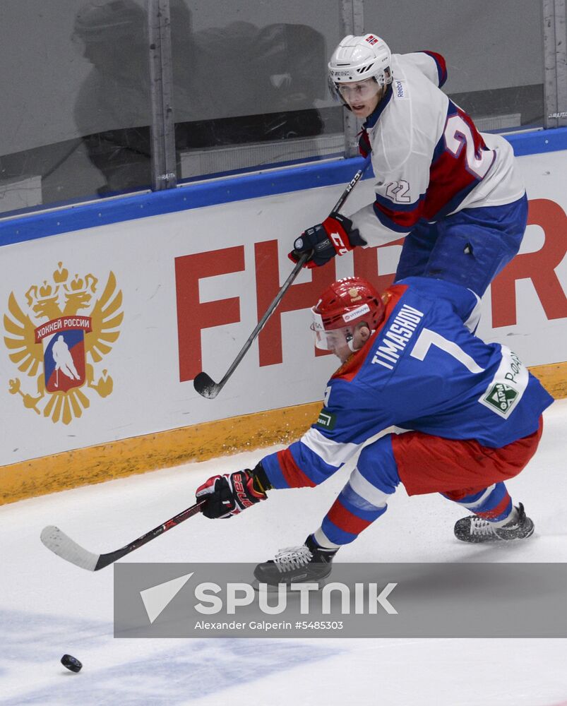 Hockey. Alrosa Cup. Russia vs Norway