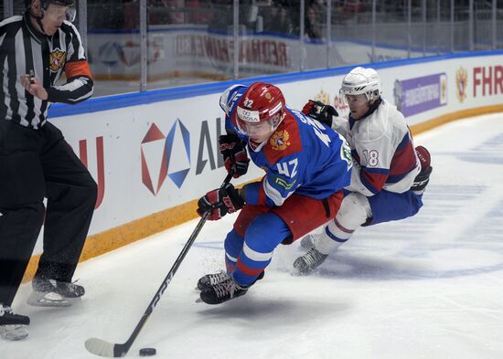 Hockey. Alrosa Cup. Russia vs Norway