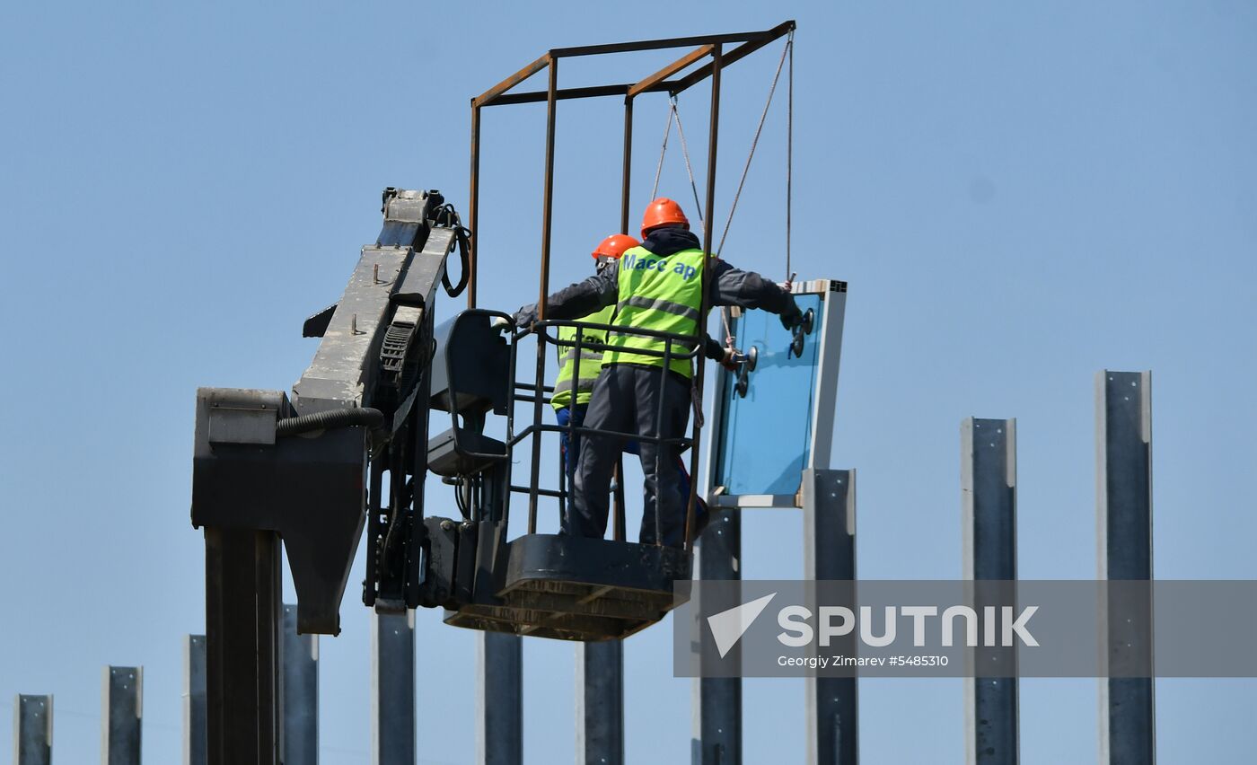 Construction of Kerch Strait (Crimean) Bridge
