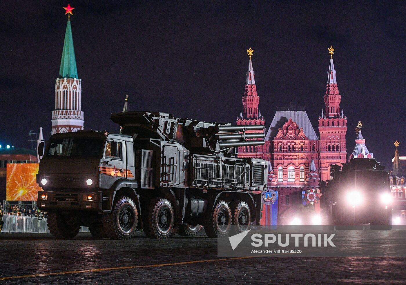 Victory Day parade rehearsal on Red Square
