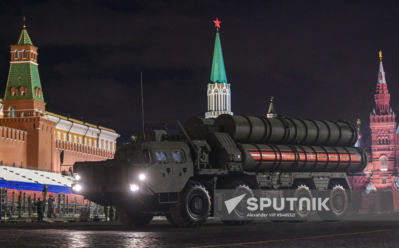 Victory Day parade rehearsal on Red Square